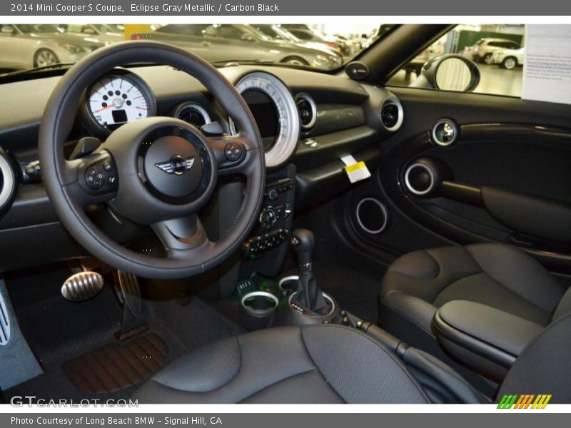 Carbon Black Interior - 2014 Cooper S Coupe 