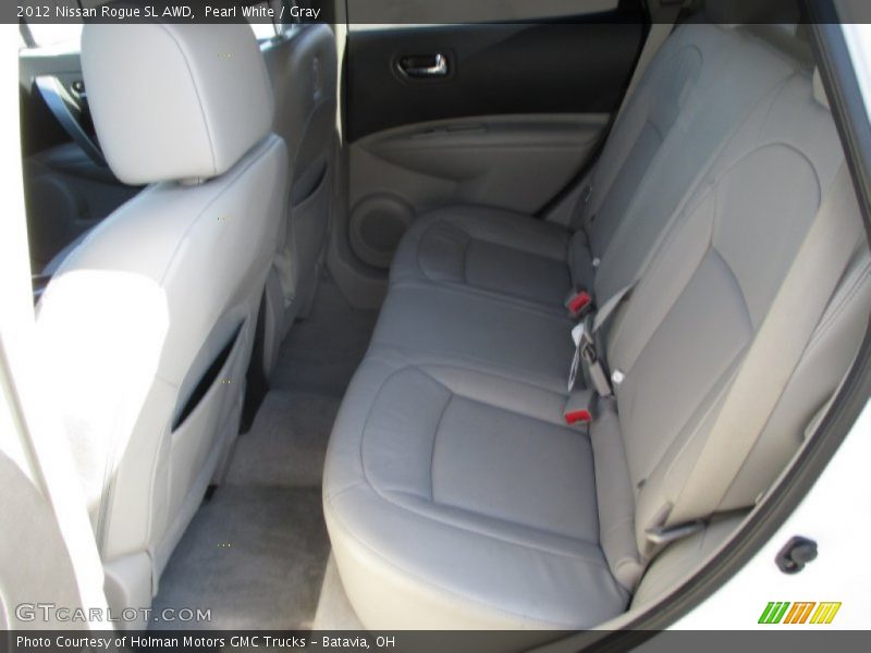 Pearl White / Gray 2012 Nissan Rogue SL AWD