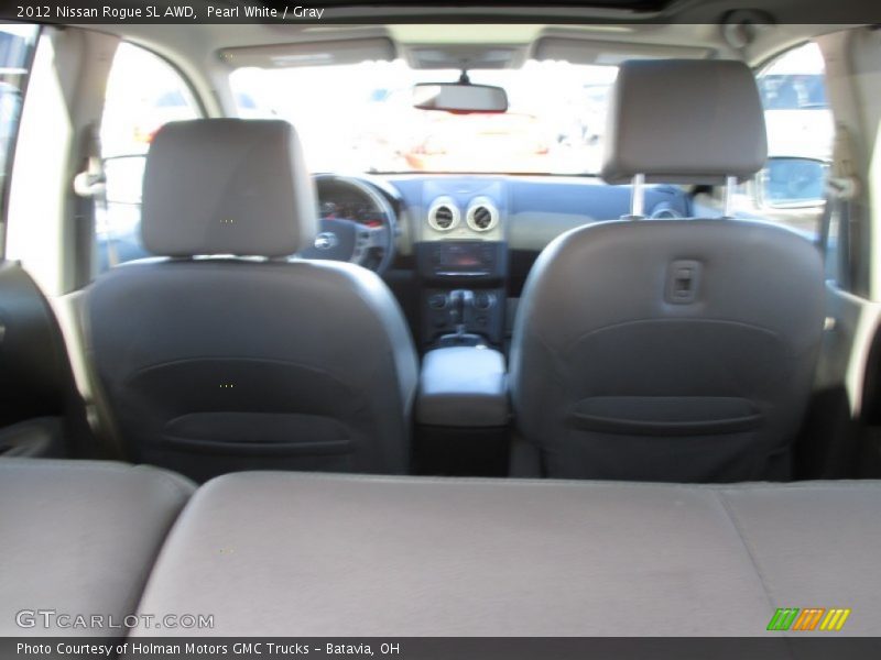 Pearl White / Gray 2012 Nissan Rogue SL AWD