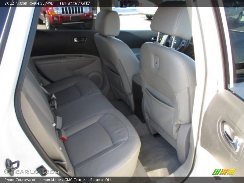 Pearl White / Gray 2012 Nissan Rogue SL AWD