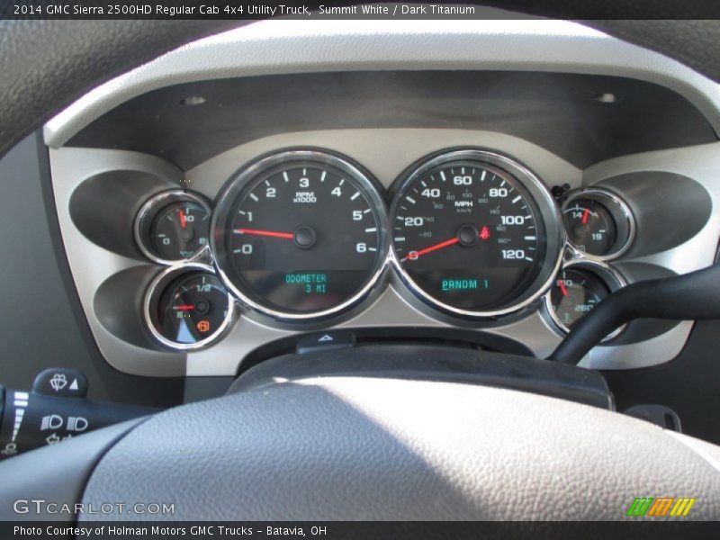 Summit White / Dark Titanium 2014 GMC Sierra 2500HD Regular Cab 4x4 Utility Truck