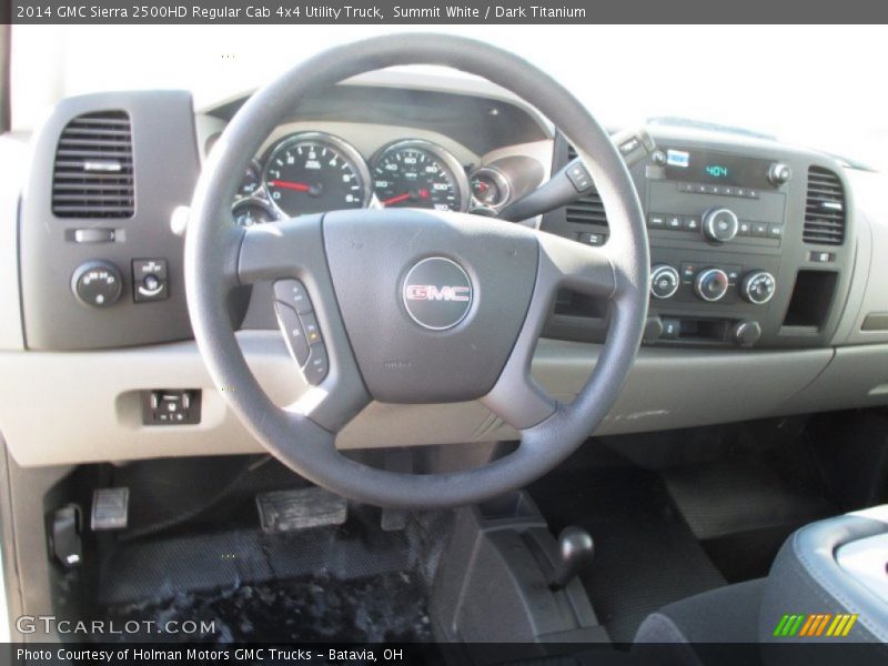Summit White / Dark Titanium 2014 GMC Sierra 2500HD Regular Cab 4x4 Utility Truck