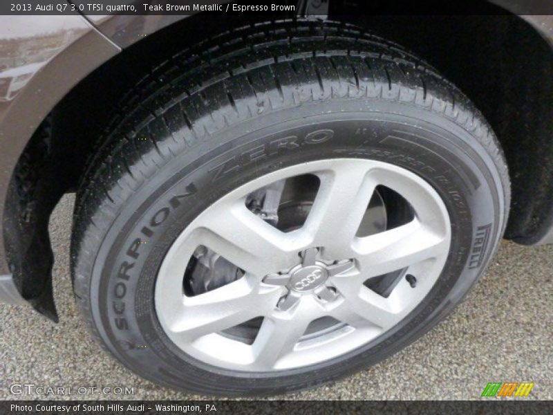 Teak Brown Metallic / Espresso Brown 2013 Audi Q7 3.0 TFSI quattro