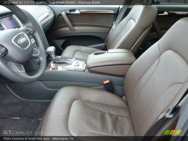 Front Seat of 2013 Q7 3.0 TFSI quattro