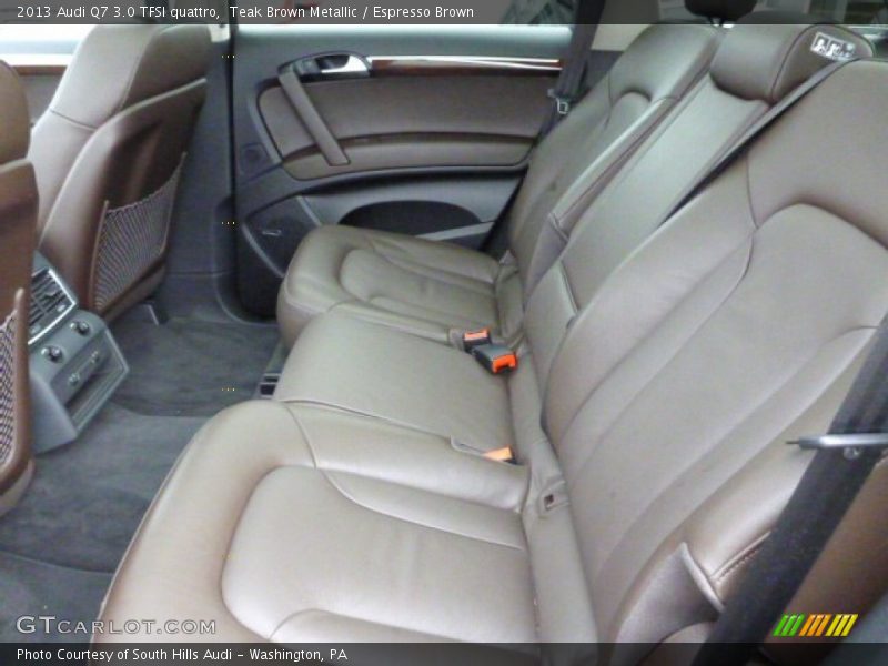 Rear Seat of 2013 Q7 3.0 TFSI quattro