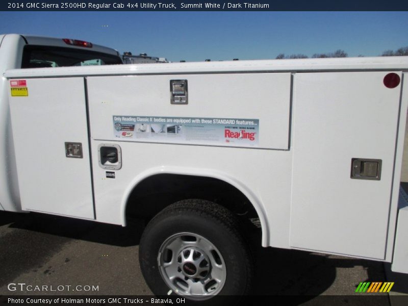 Summit White / Dark Titanium 2014 GMC Sierra 2500HD Regular Cab 4x4 Utility Truck