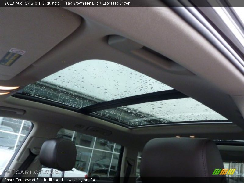 Sunroof of 2013 Q7 3.0 TFSI quattro