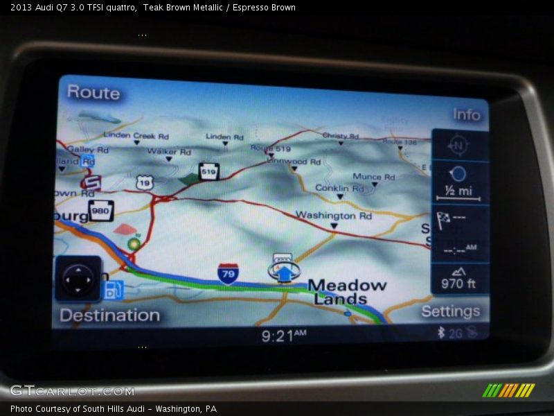 Navigation of 2013 Q7 3.0 TFSI quattro