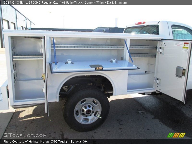 Summit White / Dark Titanium 2014 GMC Sierra 2500HD Regular Cab 4x4 Utility Truck