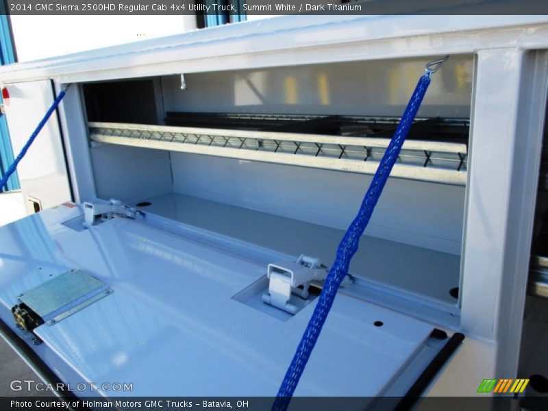 Summit White / Dark Titanium 2014 GMC Sierra 2500HD Regular Cab 4x4 Utility Truck