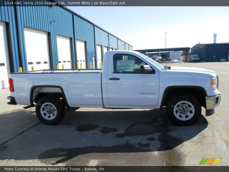 Summit White / Jet Black/Dark Ash 2014 GMC Sierra 1500 Regular Cab