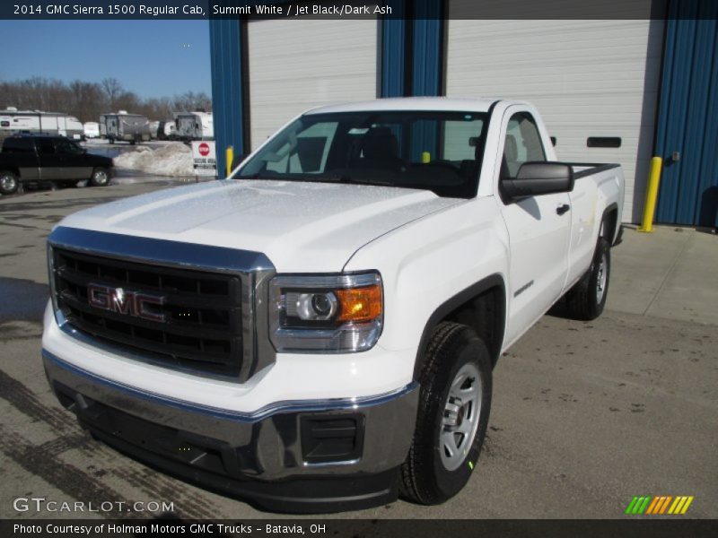 Summit White / Jet Black/Dark Ash 2014 GMC Sierra 1500 Regular Cab