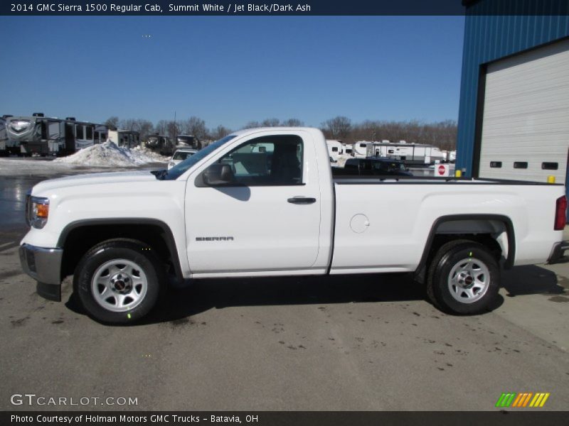 Summit White / Jet Black/Dark Ash 2014 GMC Sierra 1500 Regular Cab
