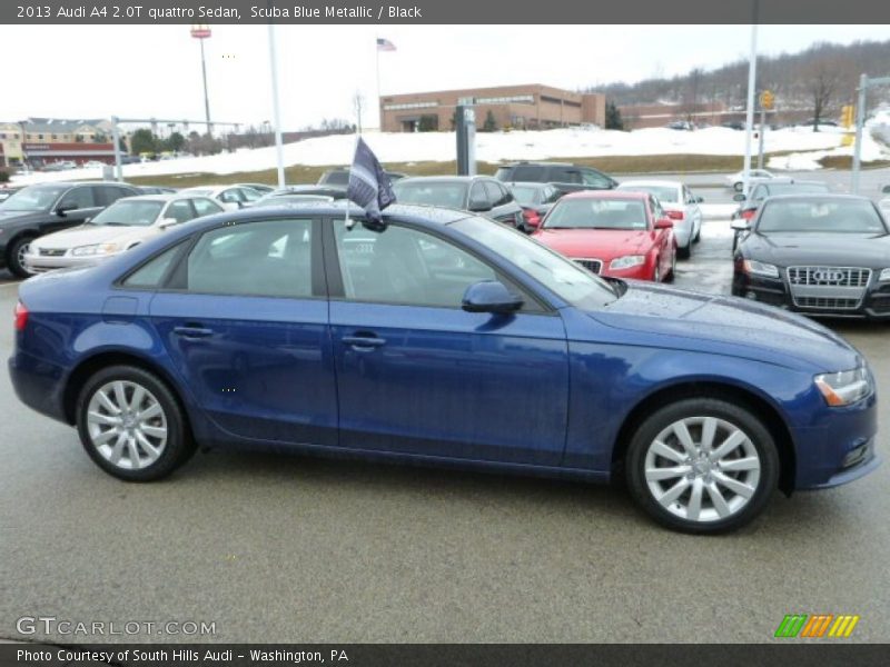 Scuba Blue Metallic / Black 2013 Audi A4 2.0T quattro Sedan