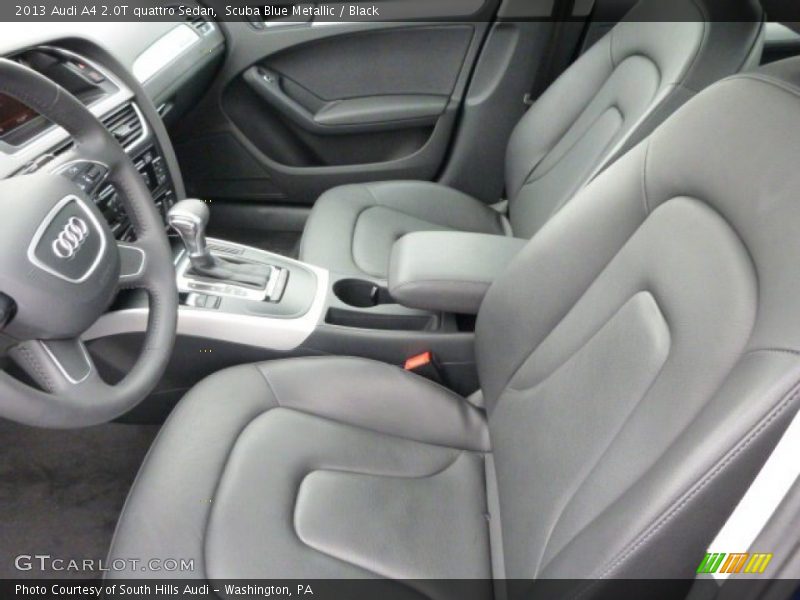 Scuba Blue Metallic / Black 2013 Audi A4 2.0T quattro Sedan