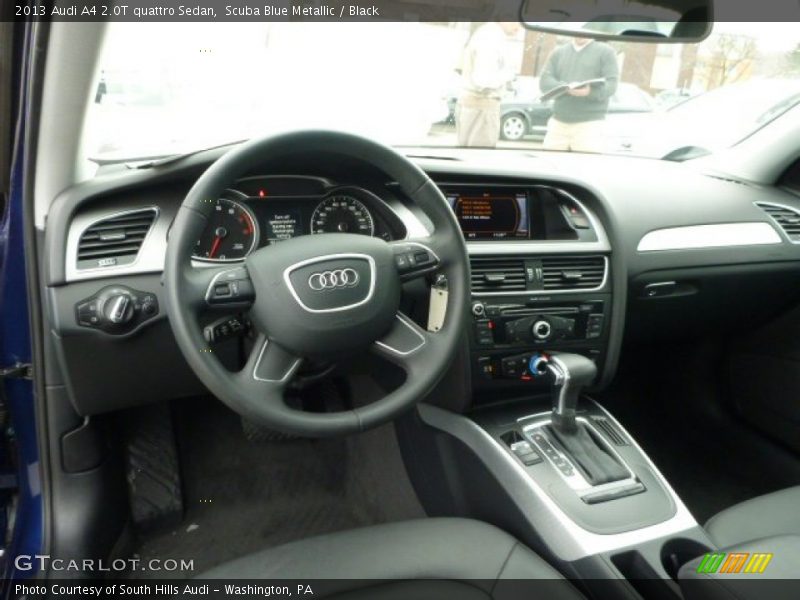 Scuba Blue Metallic / Black 2013 Audi A4 2.0T quattro Sedan