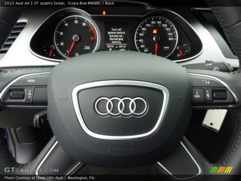 Scuba Blue Metallic / Black 2013 Audi A4 2.0T quattro Sedan