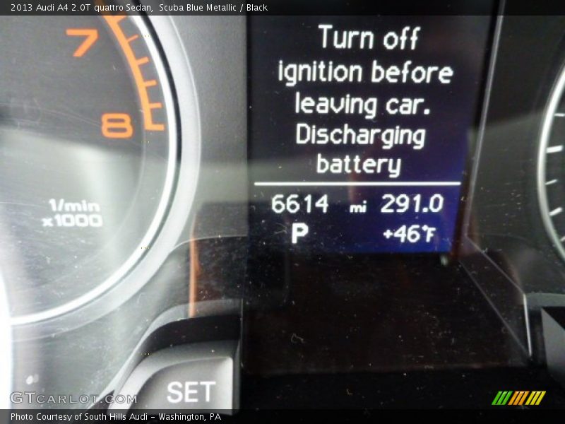 Scuba Blue Metallic / Black 2013 Audi A4 2.0T quattro Sedan