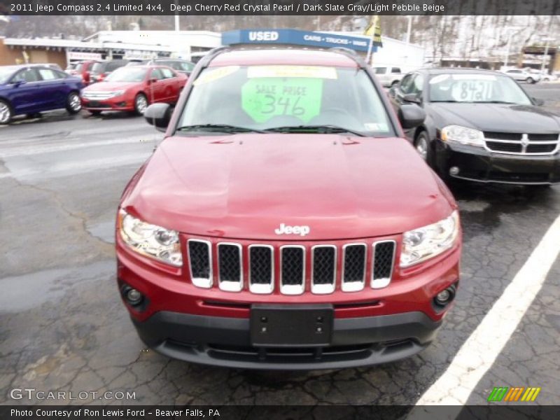Deep Cherry Red Crystal Pearl / Dark Slate Gray/Light Pebble Beige 2011 Jeep Compass 2.4 Limited 4x4