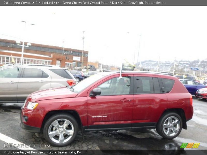 Deep Cherry Red Crystal Pearl / Dark Slate Gray/Light Pebble Beige 2011 Jeep Compass 2.4 Limited 4x4