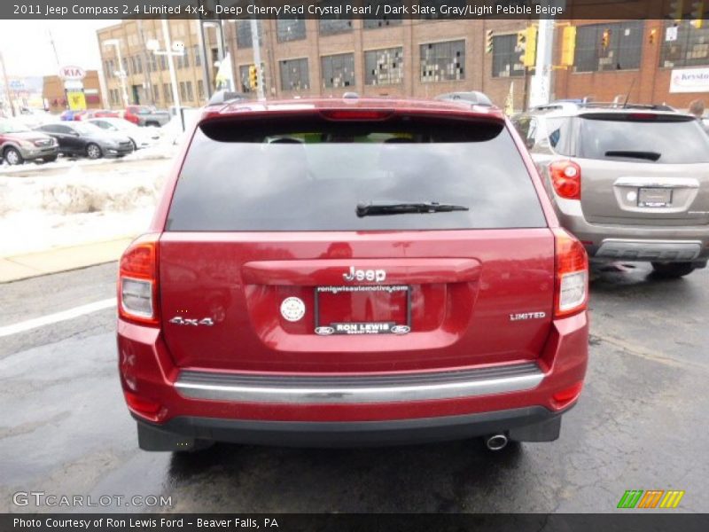 Deep Cherry Red Crystal Pearl / Dark Slate Gray/Light Pebble Beige 2011 Jeep Compass 2.4 Limited 4x4