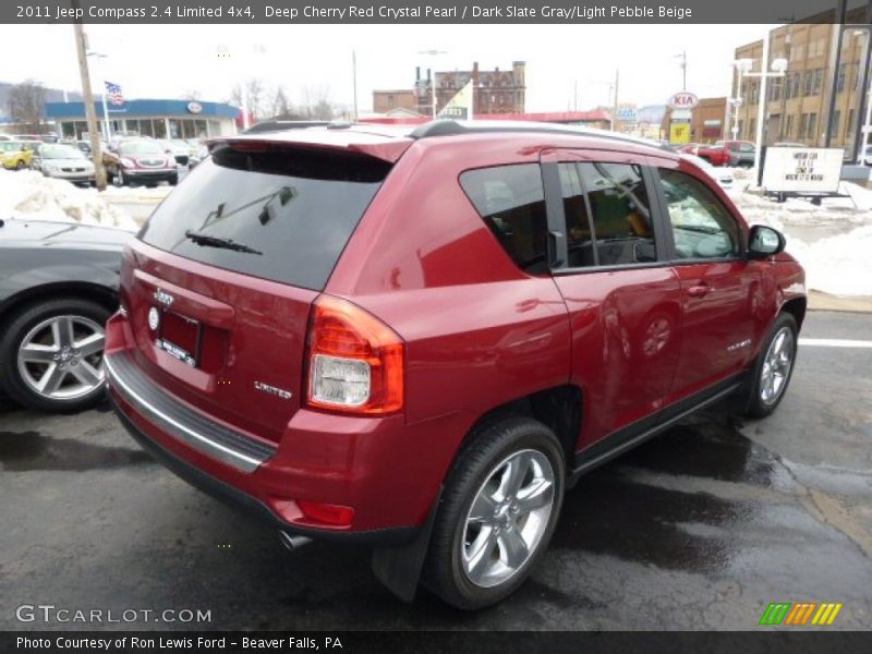 Deep Cherry Red Crystal Pearl / Dark Slate Gray/Light Pebble Beige 2011 Jeep Compass 2.4 Limited 4x4