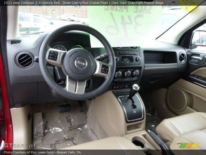 Deep Cherry Red Crystal Pearl / Dark Slate Gray/Light Pebble Beige 2011 Jeep Compass 2.4 Limited 4x4