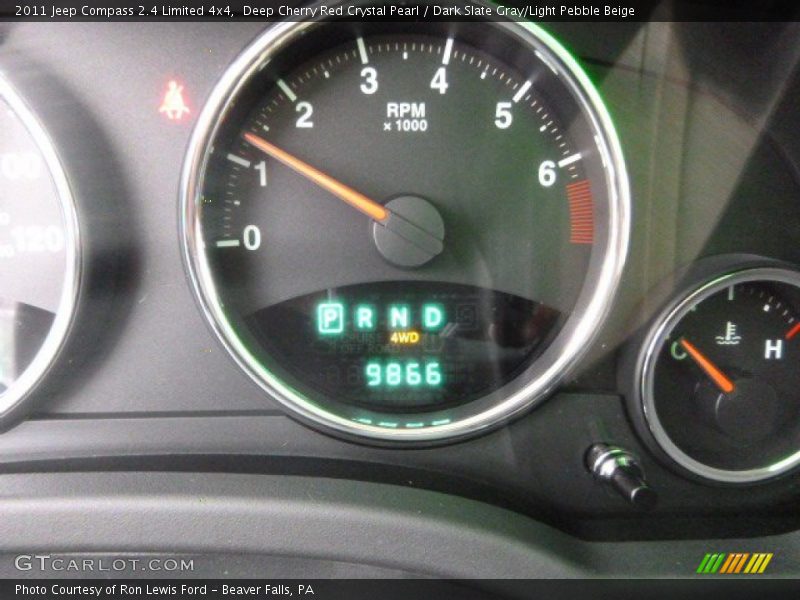 Deep Cherry Red Crystal Pearl / Dark Slate Gray/Light Pebble Beige 2011 Jeep Compass 2.4 Limited 4x4