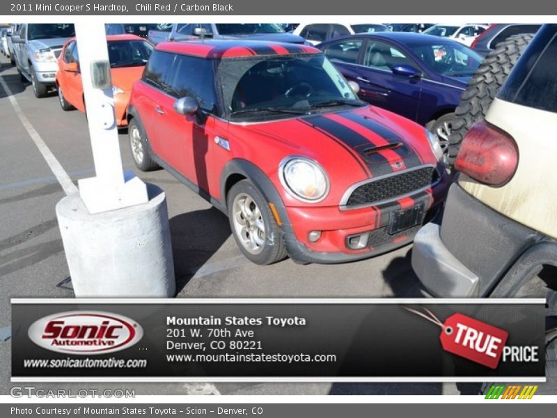 Chili Red / Carbon Black 2011 Mini Cooper S Hardtop