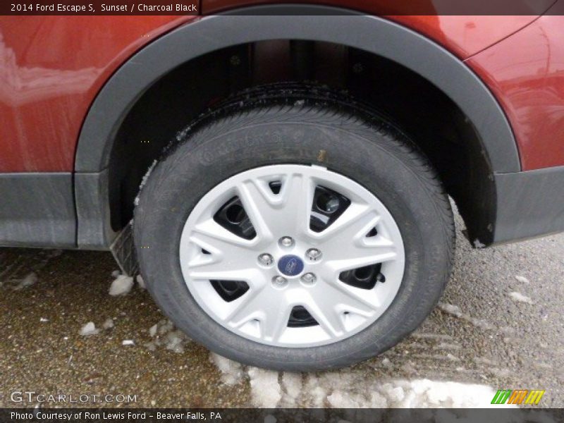 Sunset / Charcoal Black 2014 Ford Escape S