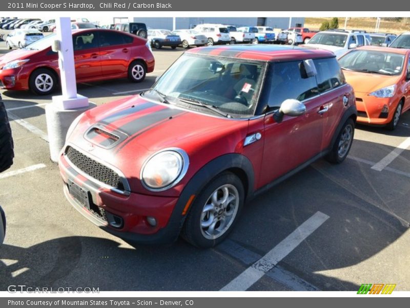 Chili Red / Carbon Black 2011 Mini Cooper S Hardtop
