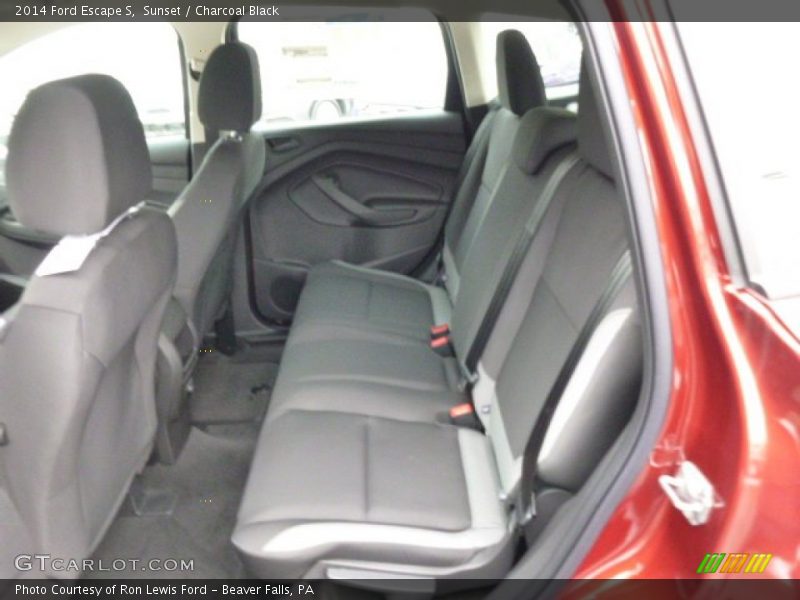 Sunset / Charcoal Black 2014 Ford Escape S