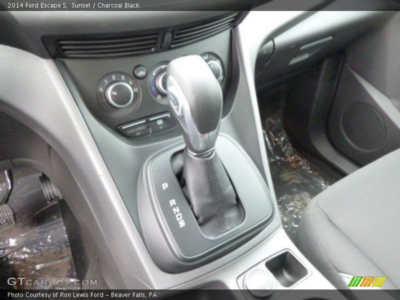 Sunset / Charcoal Black 2014 Ford Escape S
