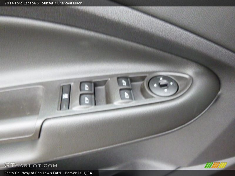 Sunset / Charcoal Black 2014 Ford Escape S