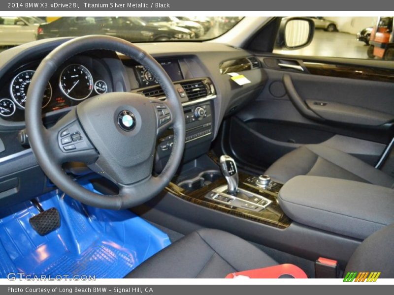 Titanium Silver Metallic / Black 2014 BMW X3 xDrive28i
