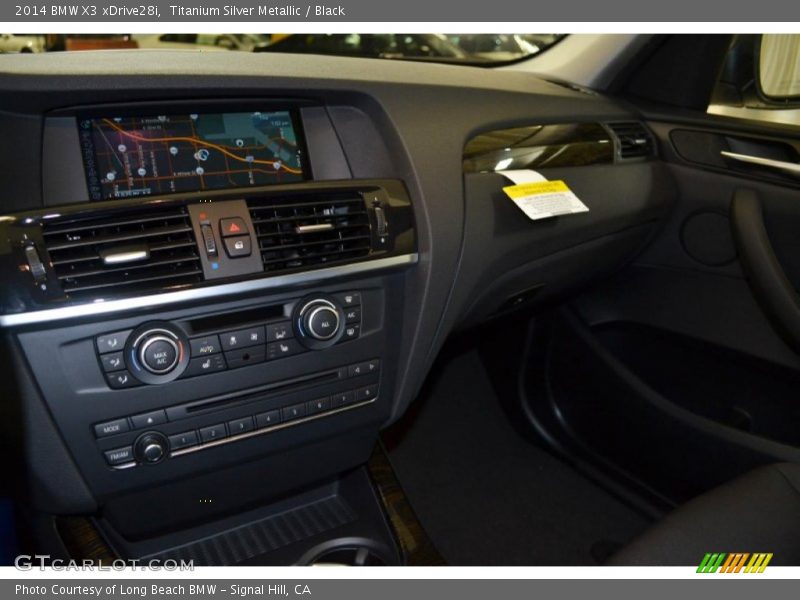 Titanium Silver Metallic / Black 2014 BMW X3 xDrive28i