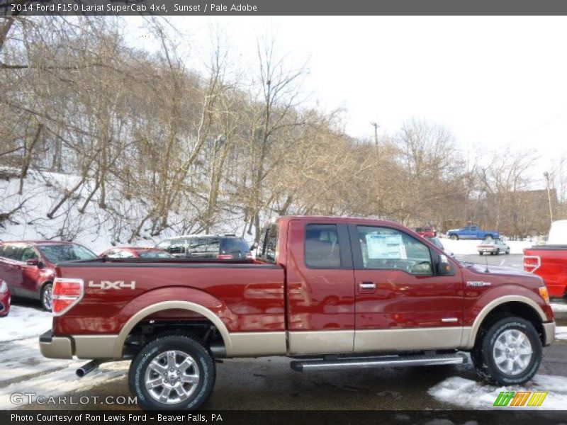 Sunset / Pale Adobe 2014 Ford F150 Lariat SuperCab 4x4