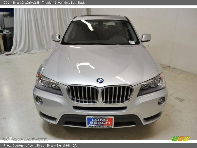 Titanium Silver Metallic / Black 2014 BMW X3 xDrive28i