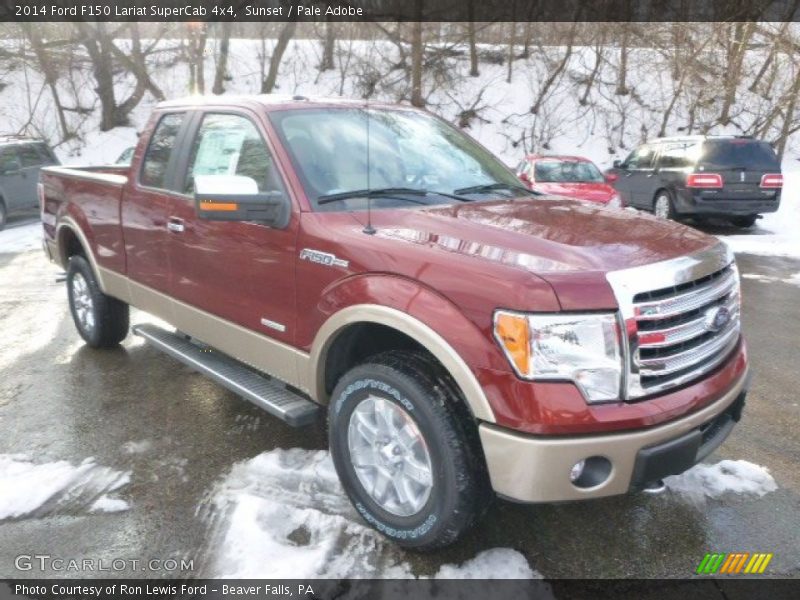 Sunset / Pale Adobe 2014 Ford F150 Lariat SuperCab 4x4