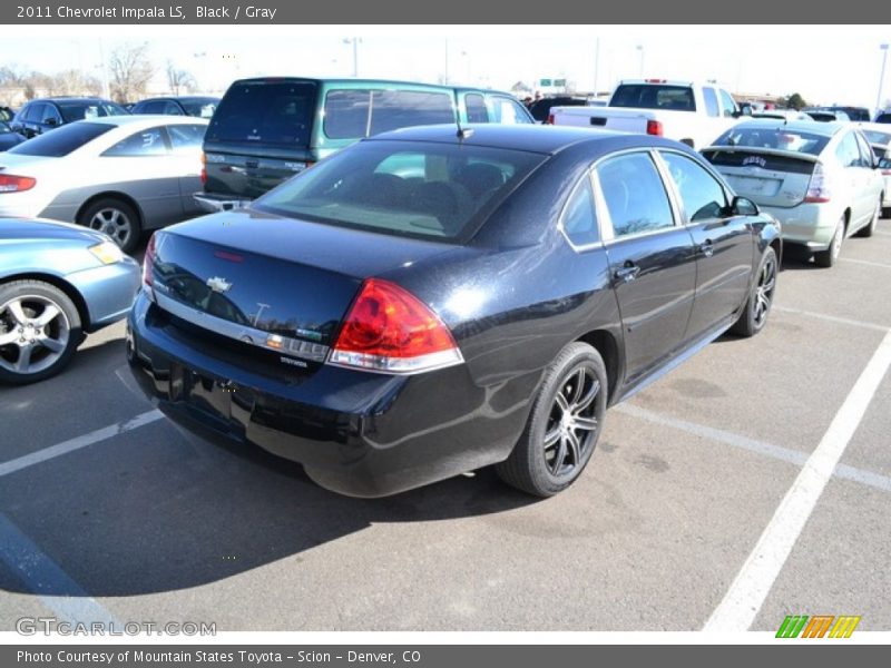 Black / Gray 2011 Chevrolet Impala LS