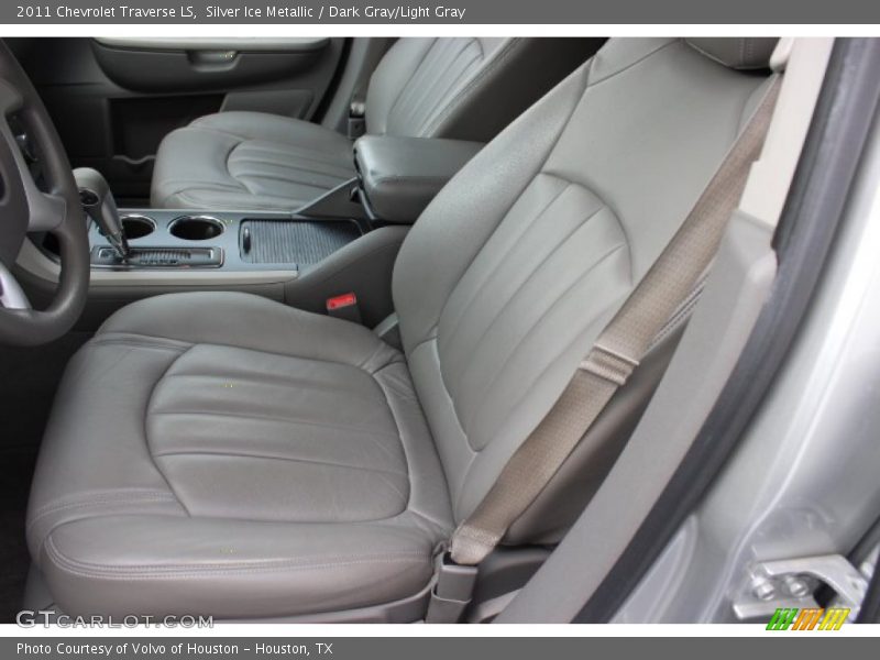 Silver Ice Metallic / Dark Gray/Light Gray 2011 Chevrolet Traverse LS