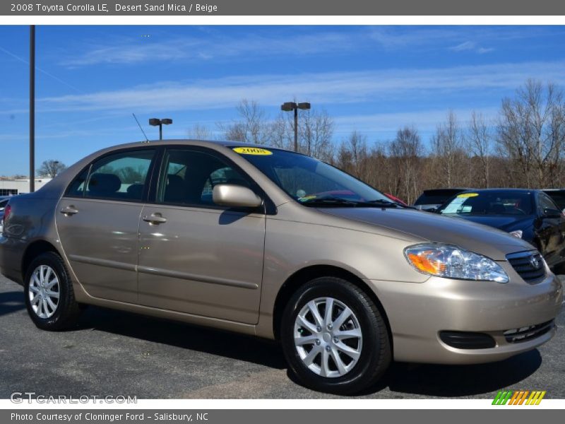 Front 3/4 View of 2008 Corolla LE