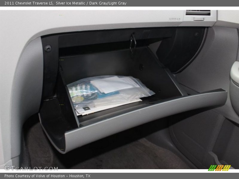 Silver Ice Metallic / Dark Gray/Light Gray 2011 Chevrolet Traverse LS