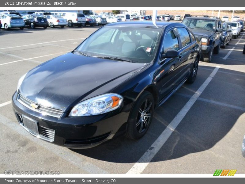 Black / Gray 2011 Chevrolet Impala LS
