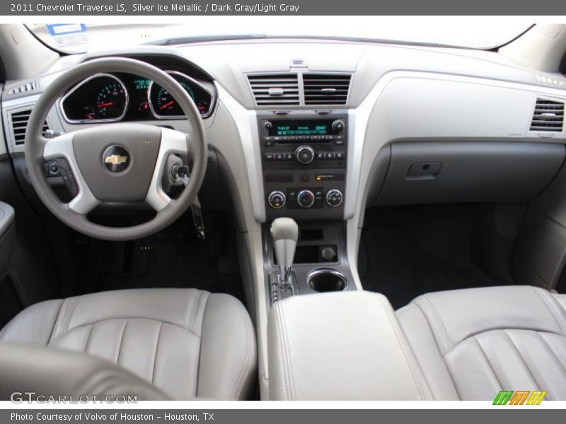 Silver Ice Metallic / Dark Gray/Light Gray 2011 Chevrolet Traverse LS