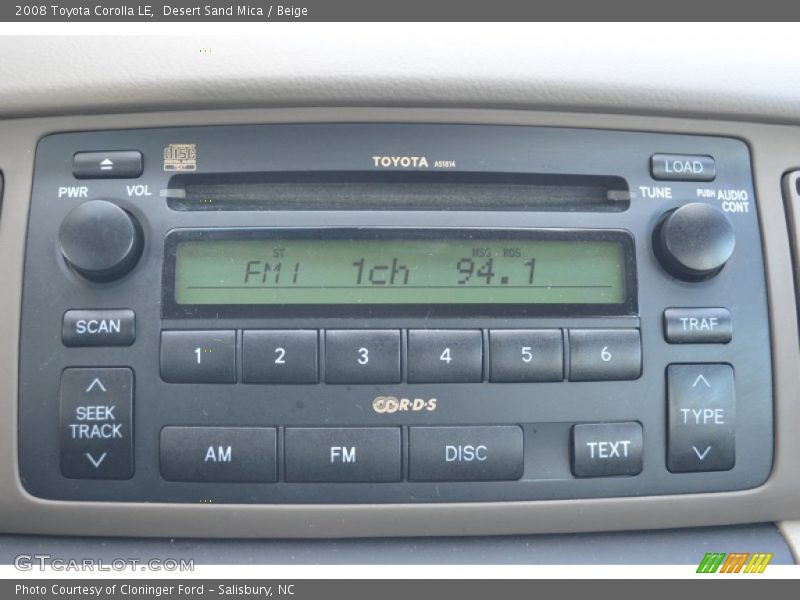 Desert Sand Mica / Beige 2008 Toyota Corolla LE