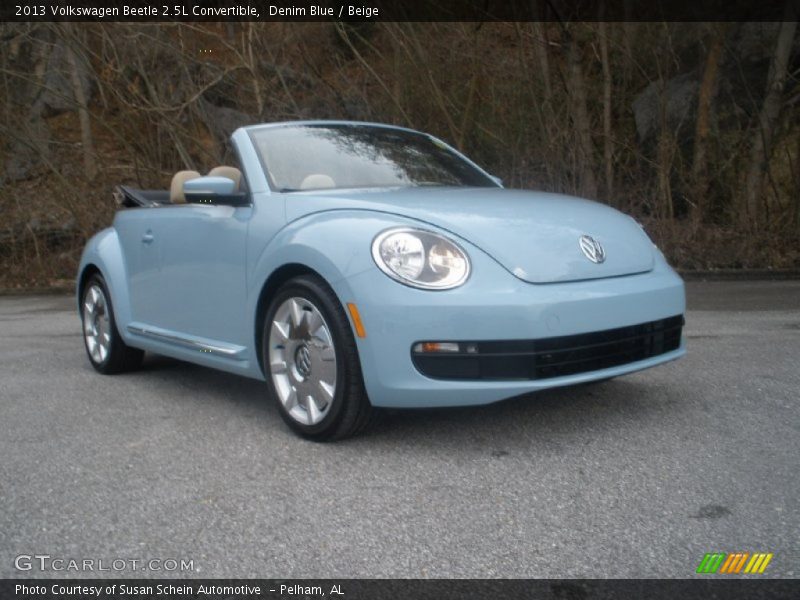 Denim Blue / Beige 2013 Volkswagen Beetle 2.5L Convertible