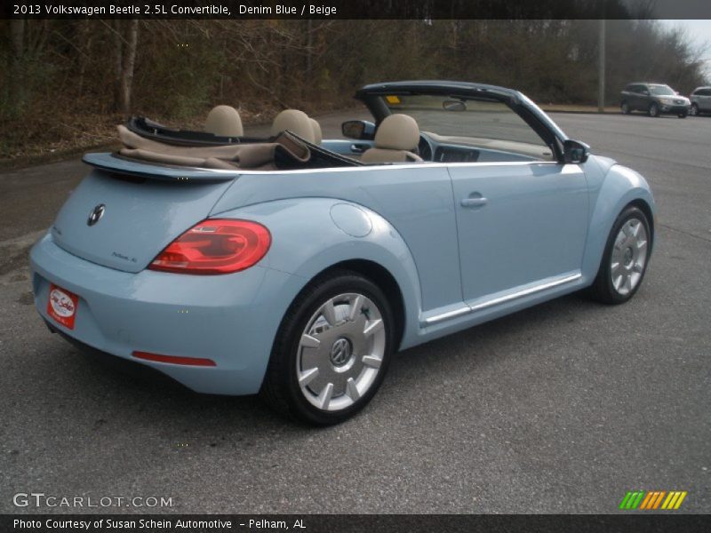 Denim Blue / Beige 2013 Volkswagen Beetle 2.5L Convertible