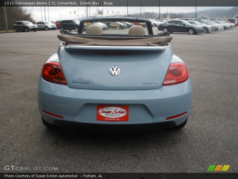 Denim Blue / Beige 2013 Volkswagen Beetle 2.5L Convertible