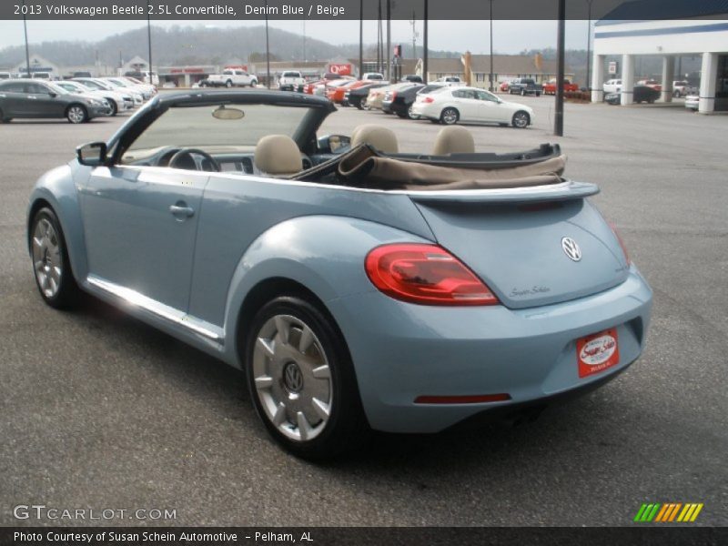 Denim Blue / Beige 2013 Volkswagen Beetle 2.5L Convertible